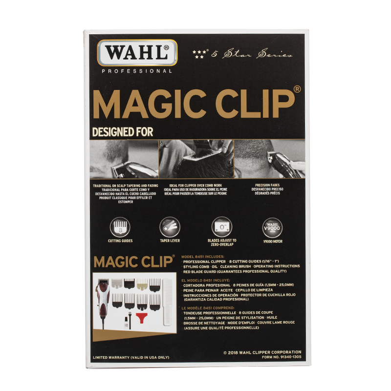 WAHL MAGIC CLIP CORDLESS pour Tondeuse de coupe Magic Clip Cordless